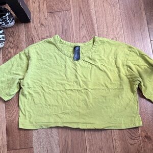 Noli Lime Green Women's Crop Top